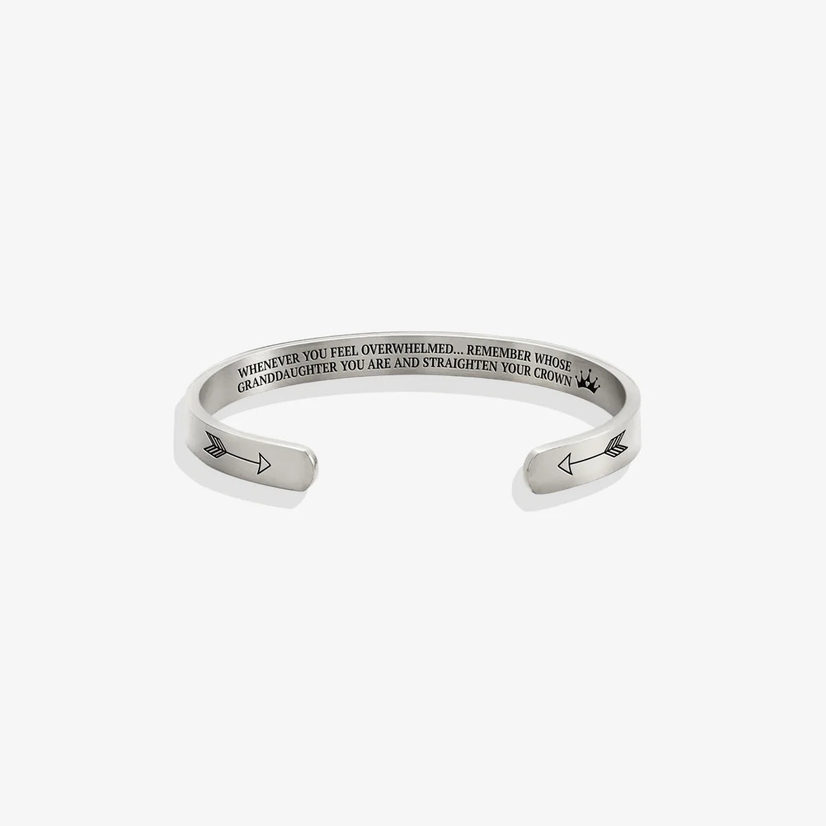 Remember Who You Are and Straighten Your Crown Cuff Bracelet